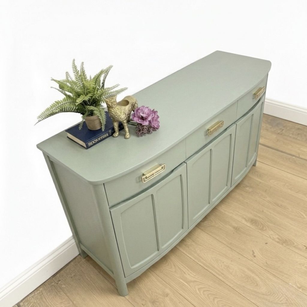 photo for sale Pale Sage Green Mid Century Nathan Sideboard