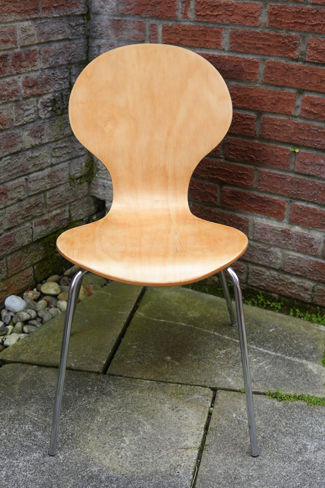 Three Vintage Bent Plywood Stacking Chairs In The Style Of Arne Jacobsen Ant, 1960s photo Furniture