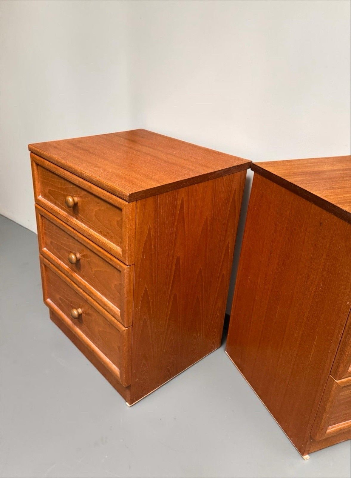 Pair Of G Plan Teak Albany Bedside Chest Of Drawers Vintage C1980s Super Quality photo vinterior