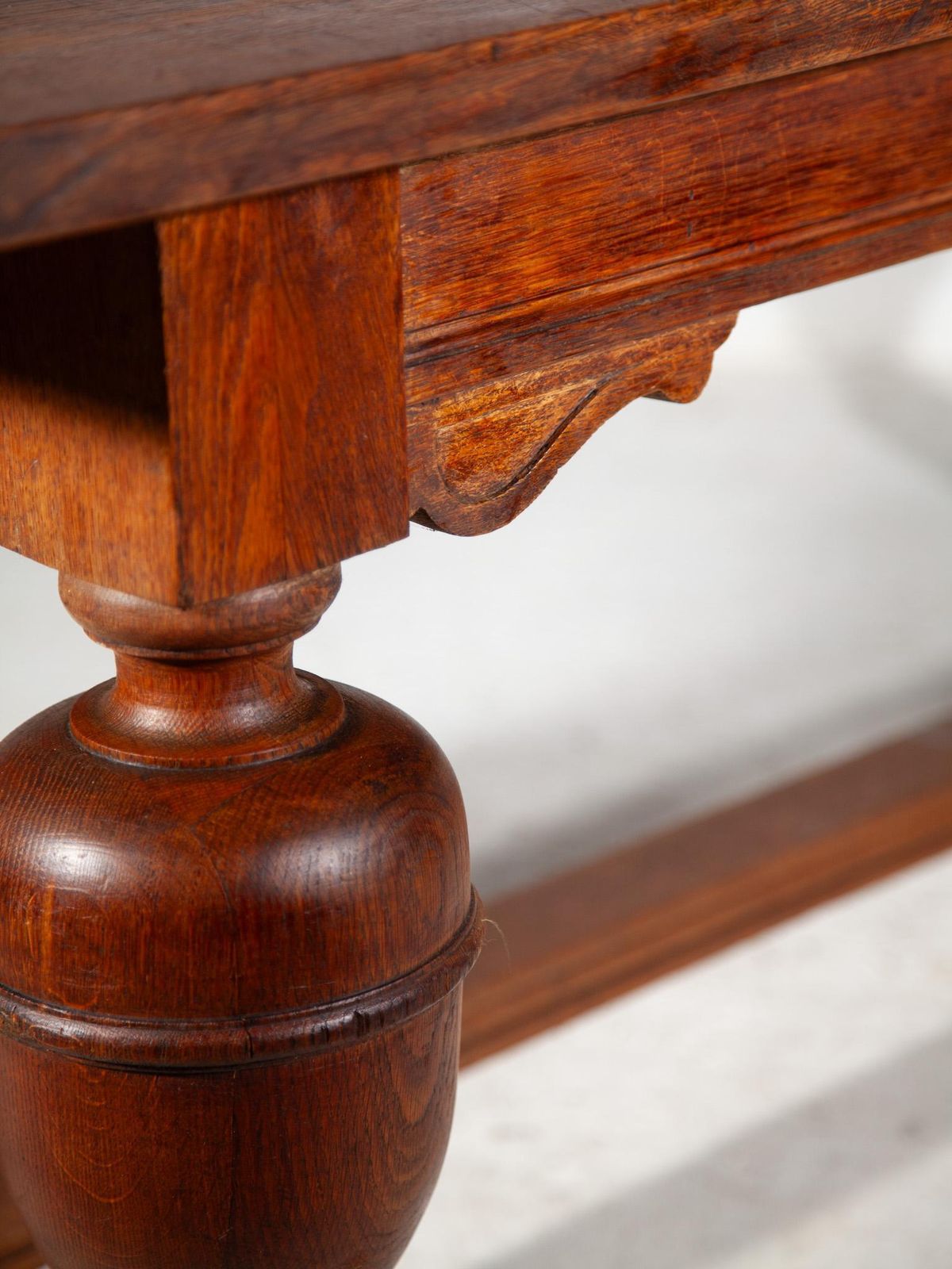 photo for sale 19th Century Hand Crafted Antique Oak Monastery Reading Table, France