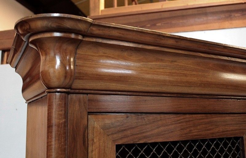 Furniture Restoration Library Walnut 19th photo