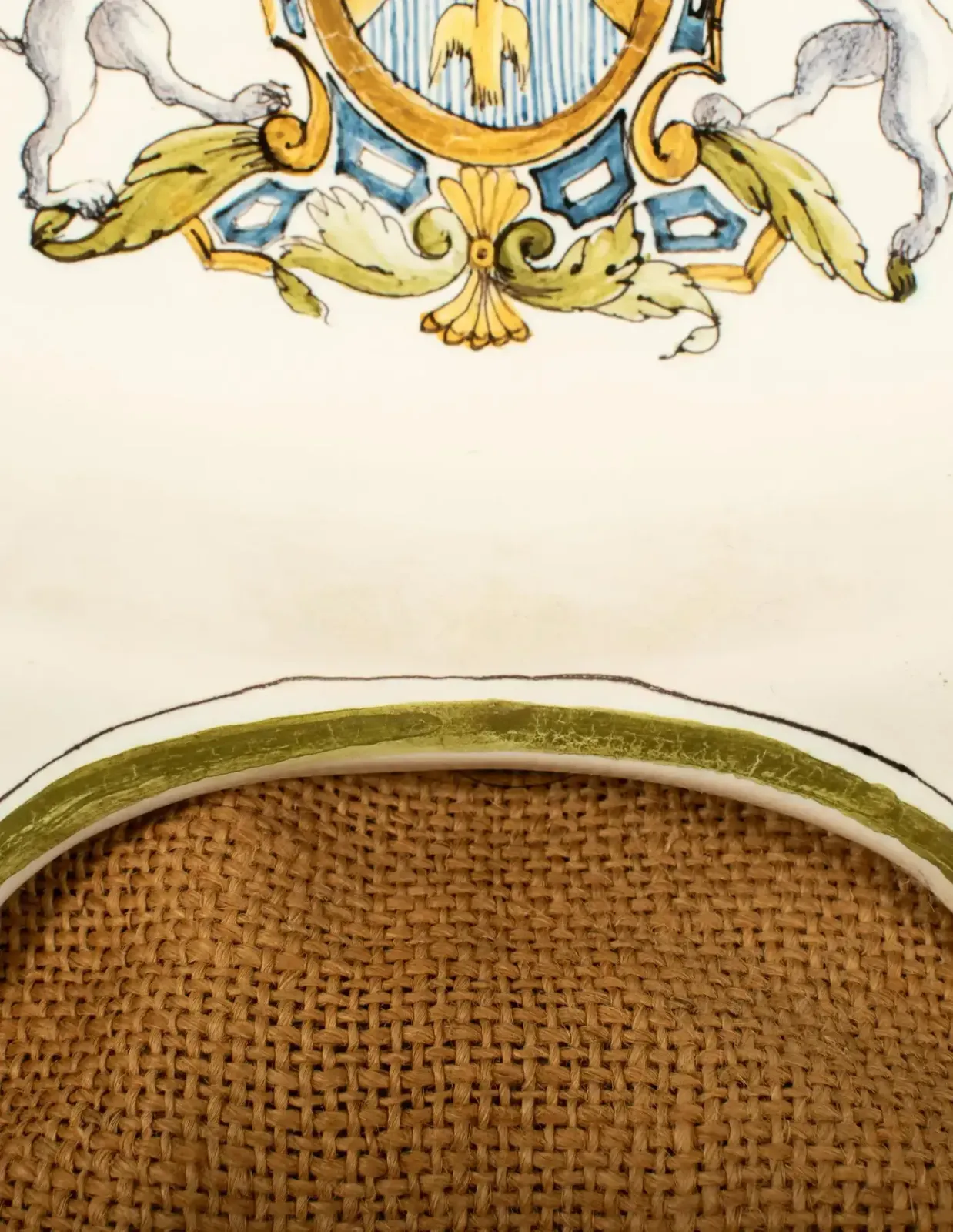 French Porcelain Shaving Dish, “Italien à Moustiers”, Early 20th Century photo 286.0