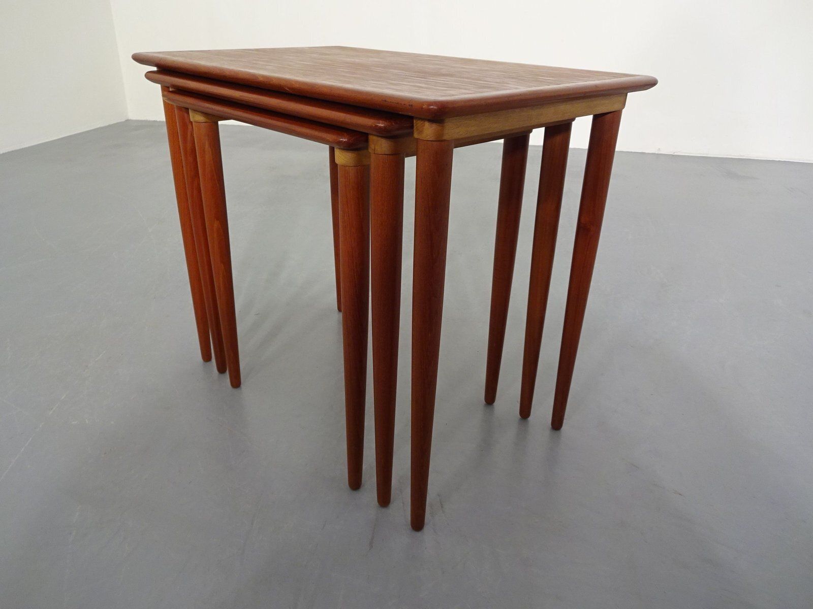 Danish Teak Nesting Tables, 1960s, Set Of 3 photo for sale