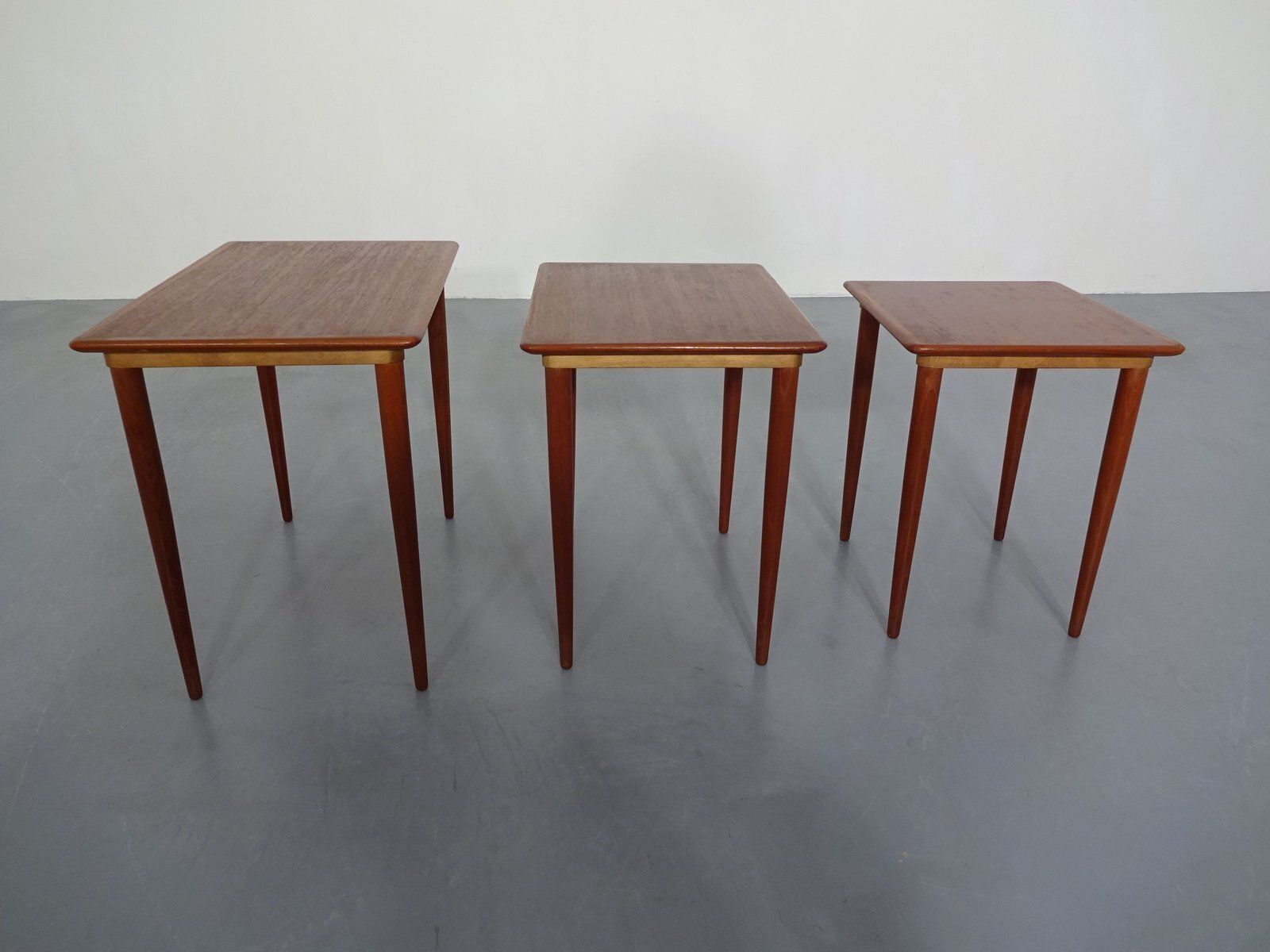 photo for sale Danish Teak Nesting Tables, 1960s, Set Of 3