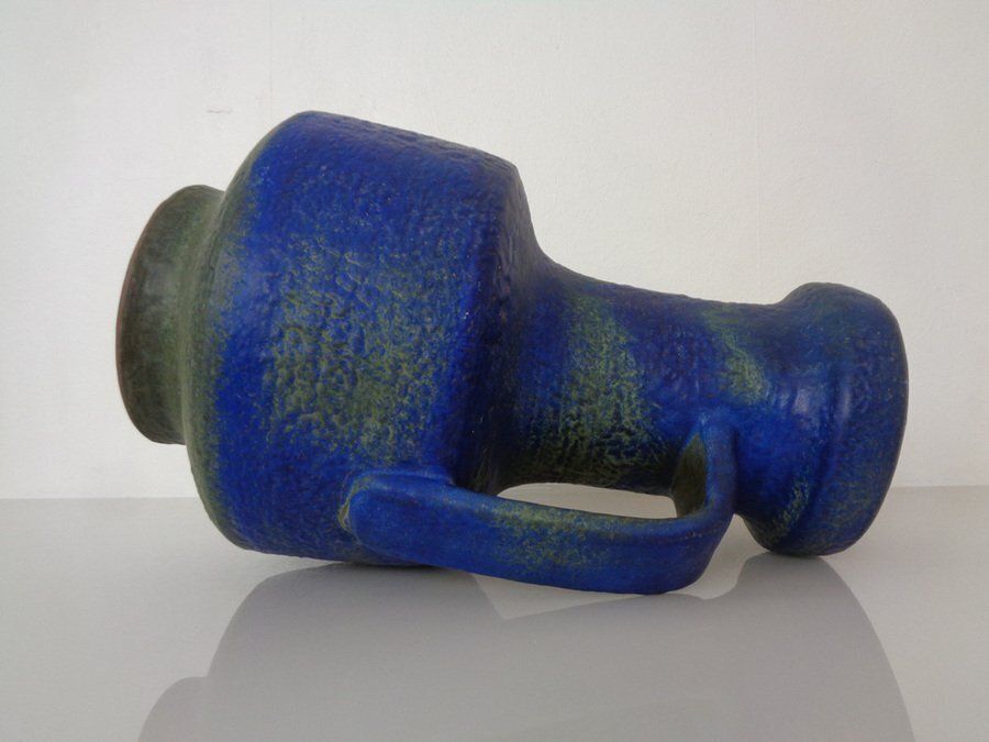photo furniture Large Majolika Ceramic 7317 Floor Vase By Fridegart Glatzle For Karlsruher Majolika, Germany, 1970s