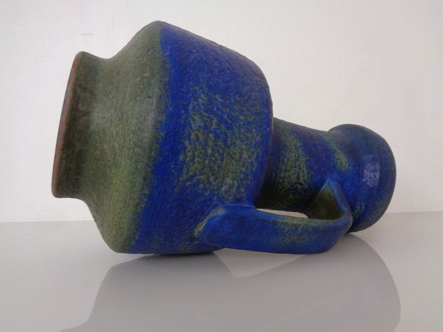 photo for sale Large Majolika Ceramic 7317 Floor Vase By Fridegart Glatzle For Karlsruher Majolika, Germany, 1970s
