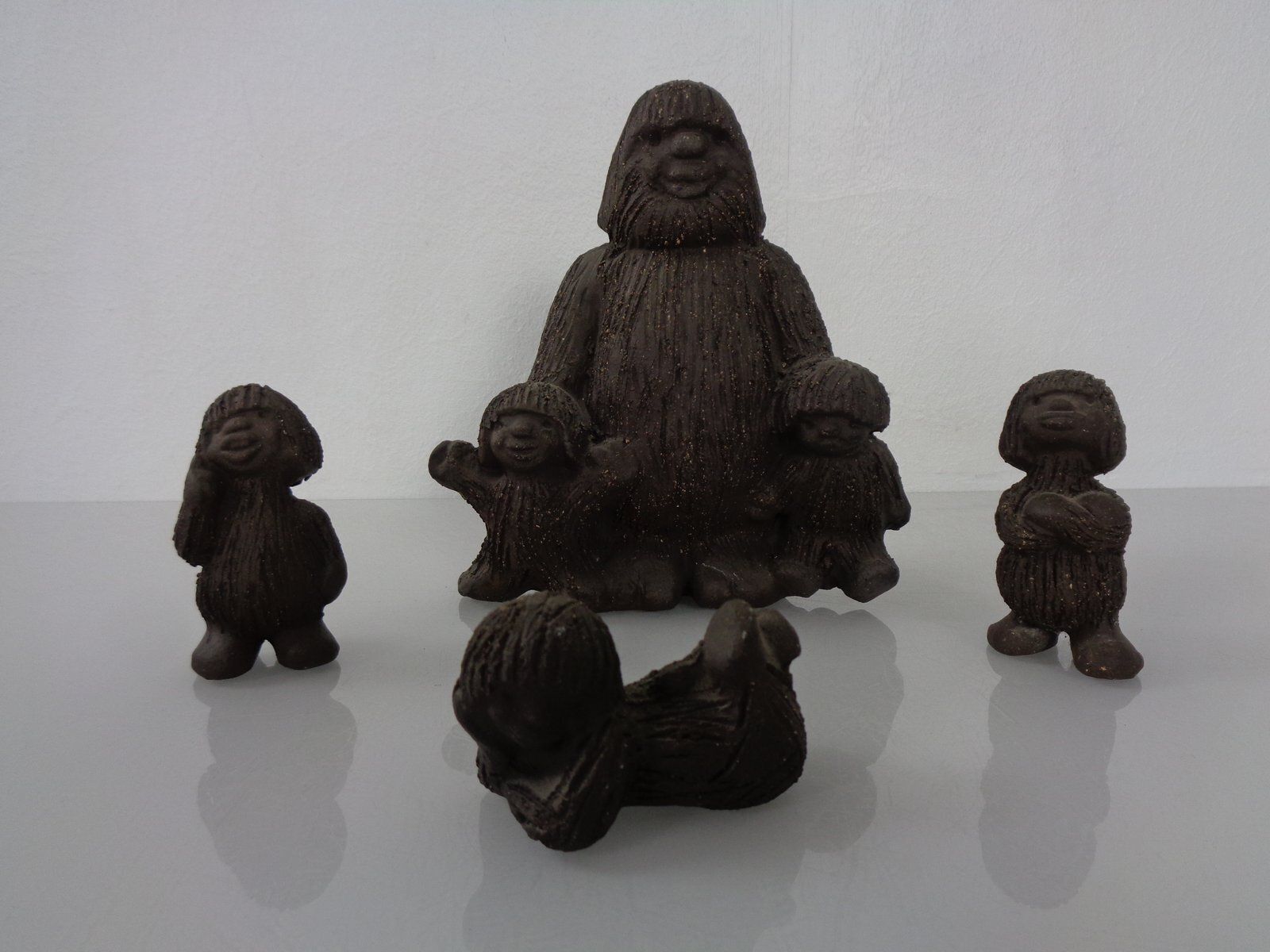 Stoneware Troll Figures From Ramsing, Denmark, 1960s, Set Of 4