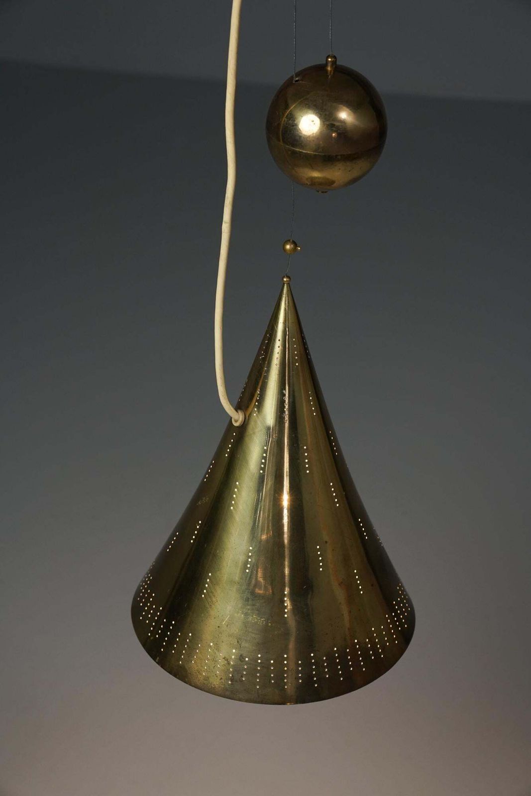 Rare Model 10220 Counterweight Pendant, Paavo Tynell, Taito Oy, 1940/1950s photo for sale