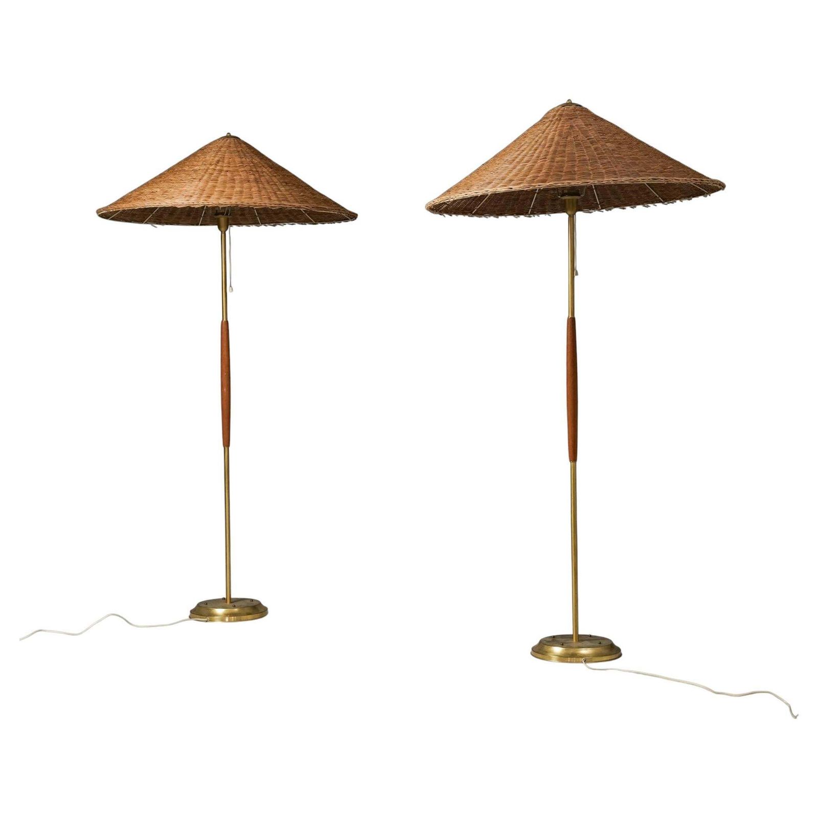 Pair Of Scandinavian Modern Floor Lights, Venhola Oy, Finland, 1960s