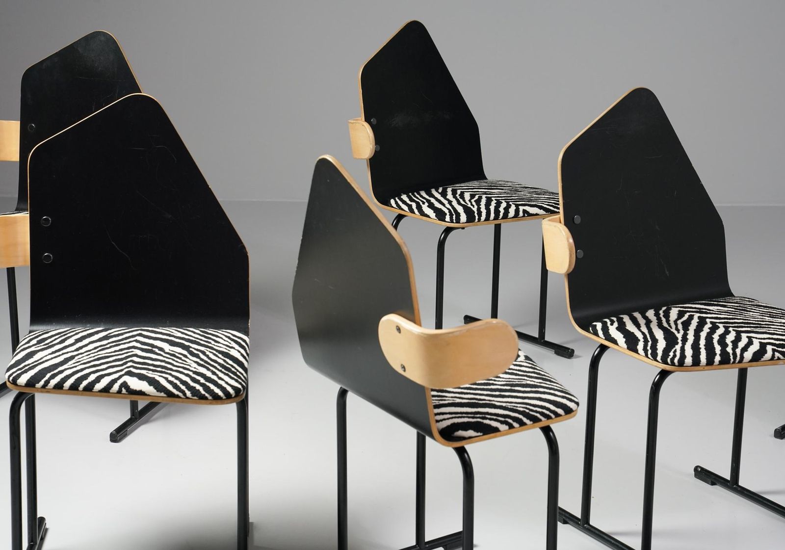 Set Of Six Model "Vino" Chairs, Yrjö Kukkapuro, Avarte, 1980s photo for sale