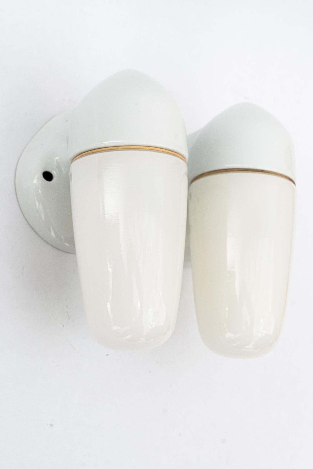 Porcelain Pair Of Wall Lights By Wilhelm Wagenfeld For Lindner, 1940s, Germany photo furniture