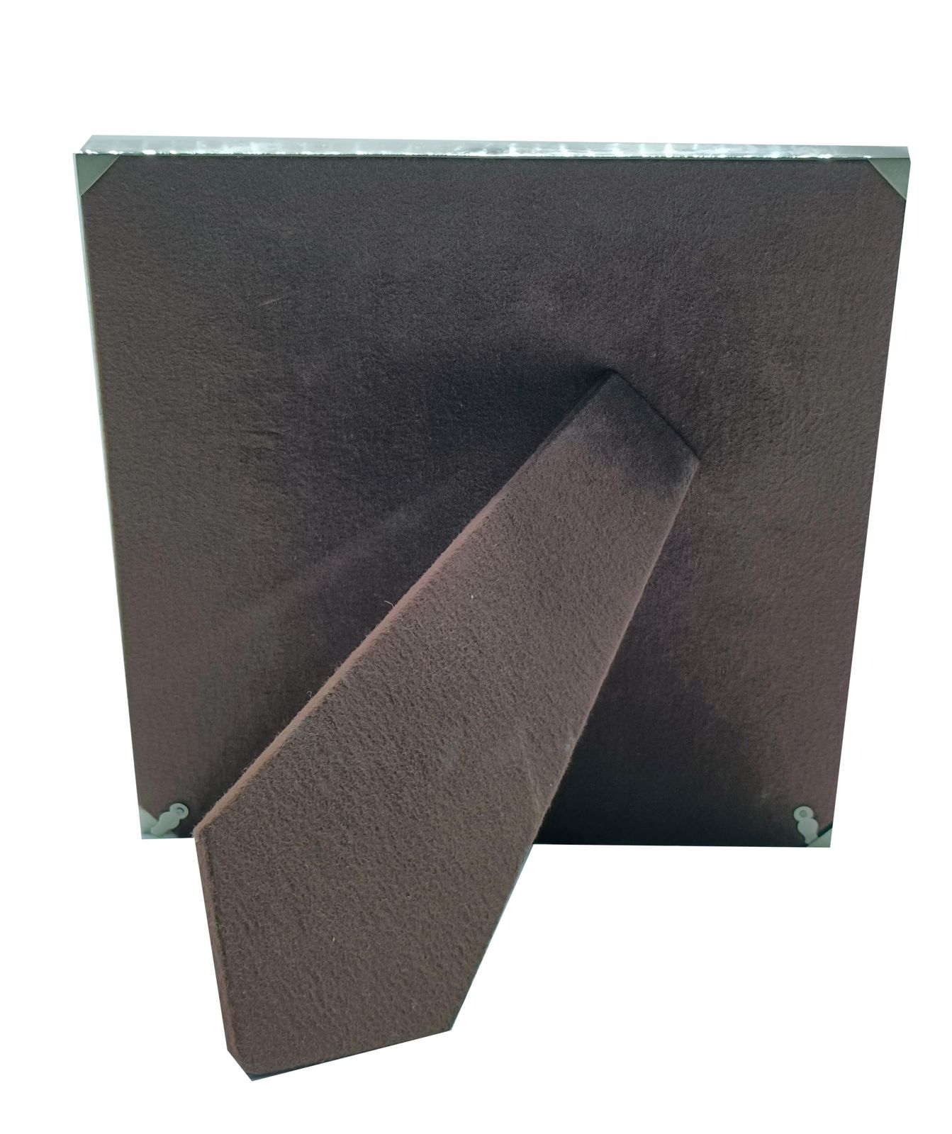 Felice Antonio Botta Attrib. Multi Photo Frame In Chrome Metal And Briar, 70s photo vinterior