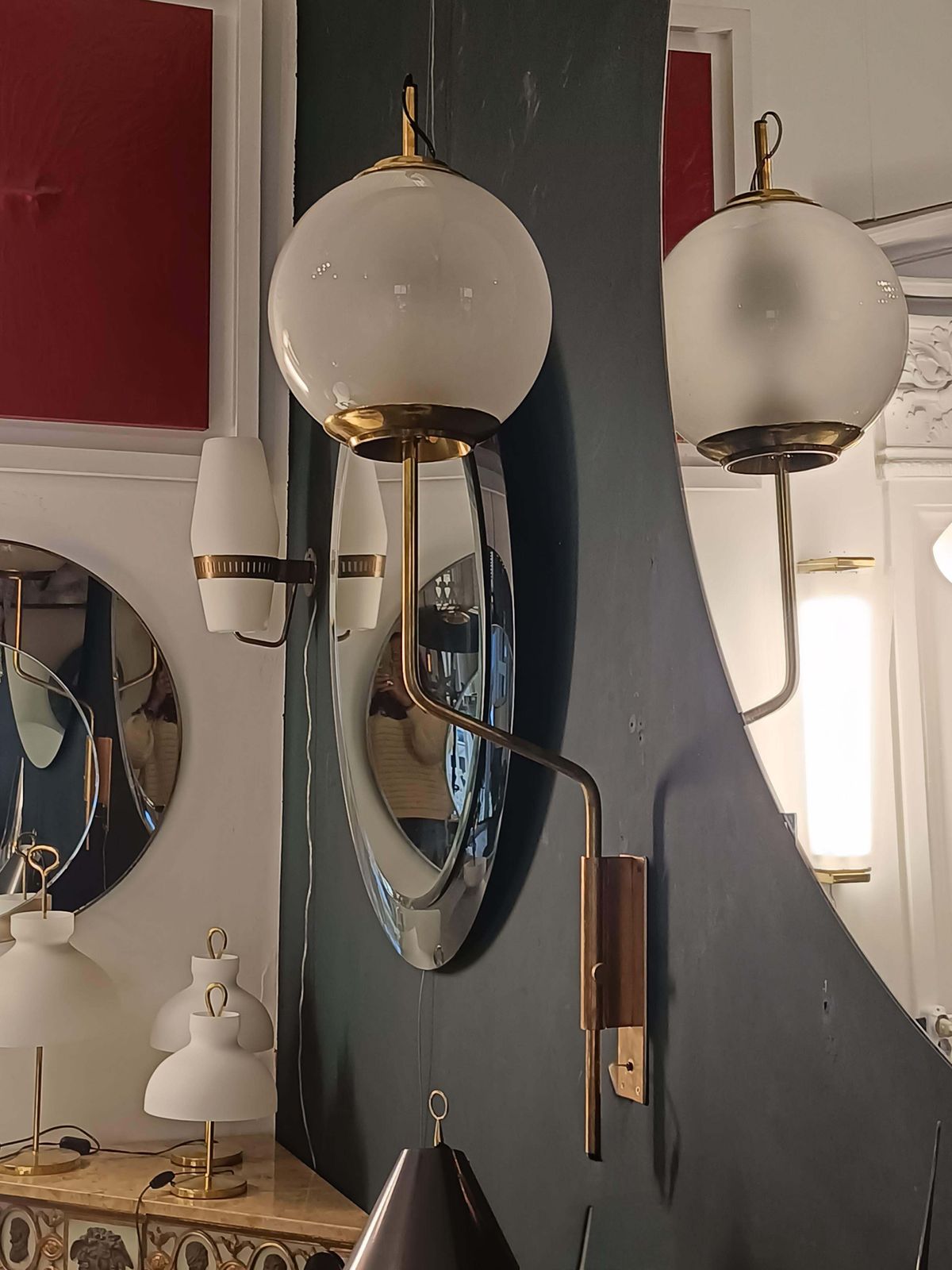 Luigi Caccia Dominioni For Azucena Wall Lamp "Lp11," Italy 1950s photo for sale