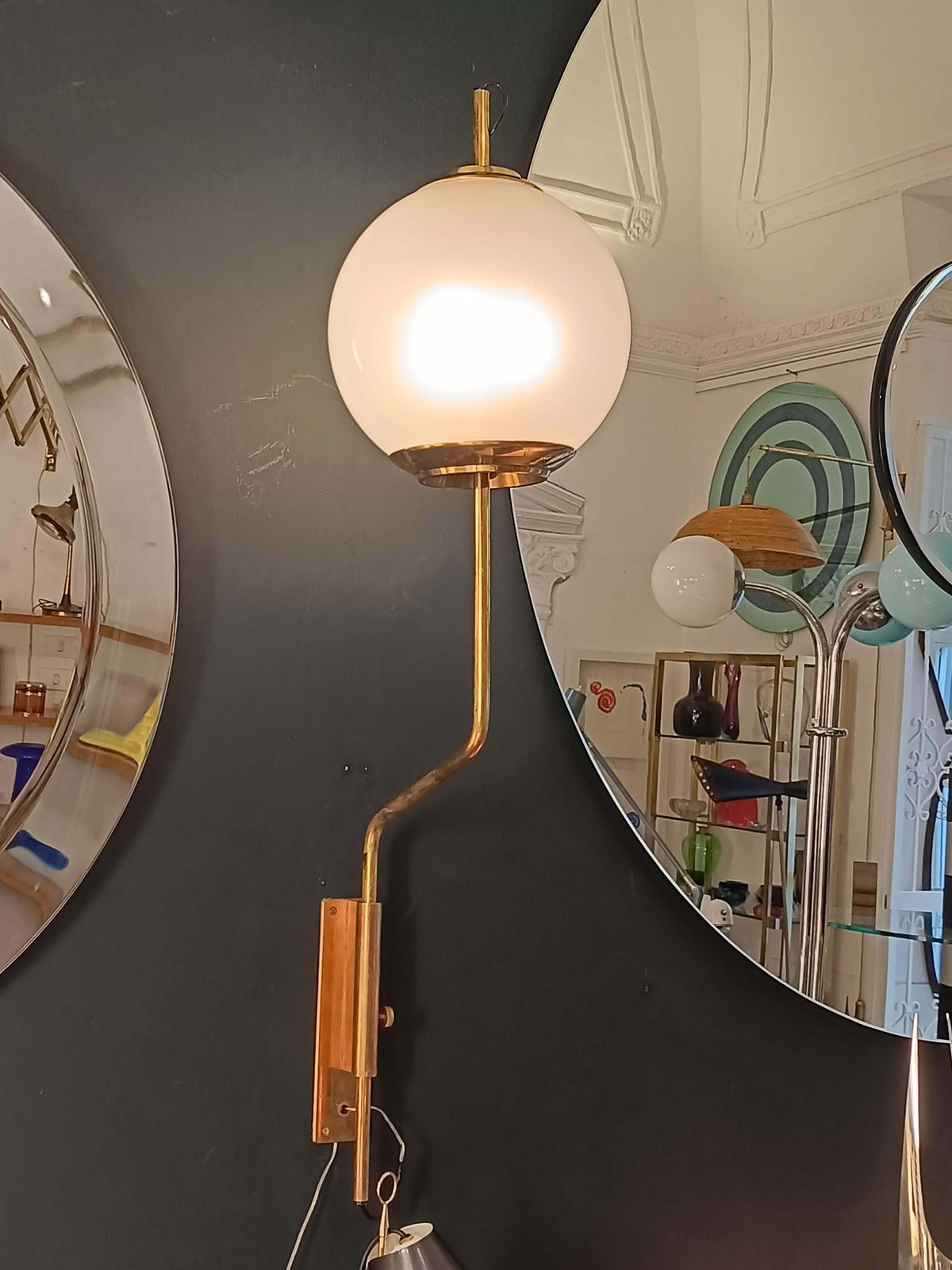 photo furniture Luigi Caccia Dominioni For Azucena Wall Lamp "Lp11," Italy 1950s