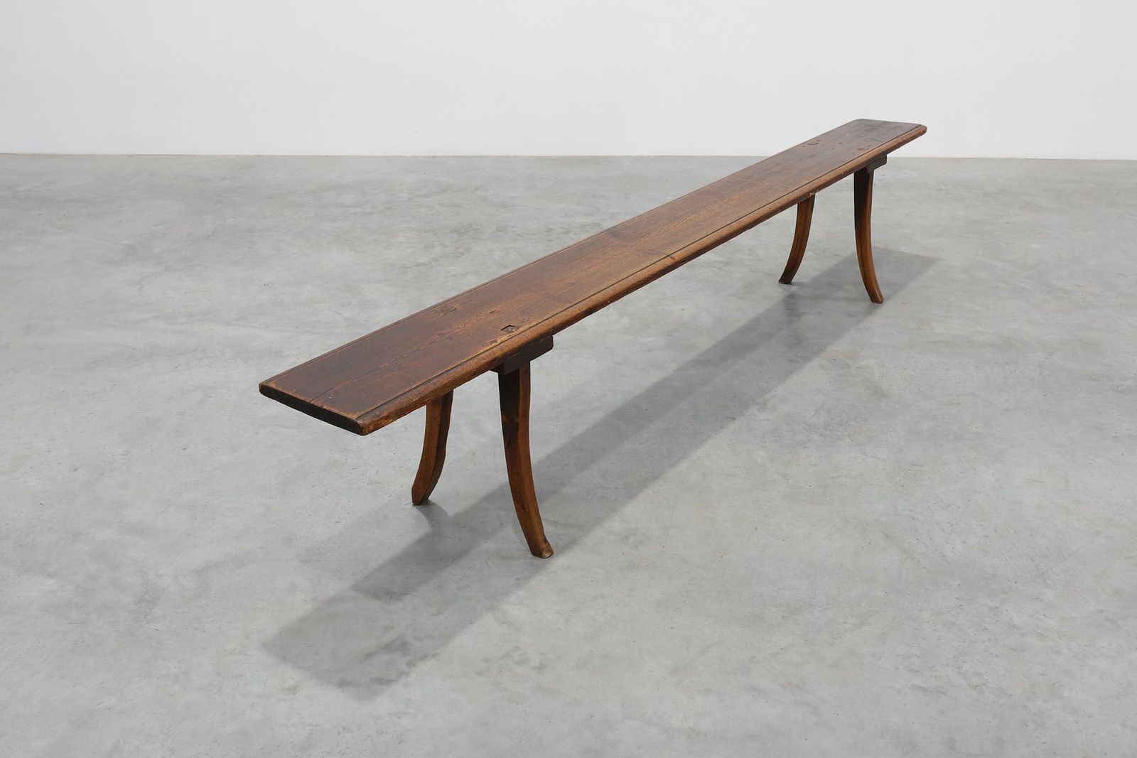 photo for sale Large 19th Century Wabi Sabi Wooden Bench, Japan