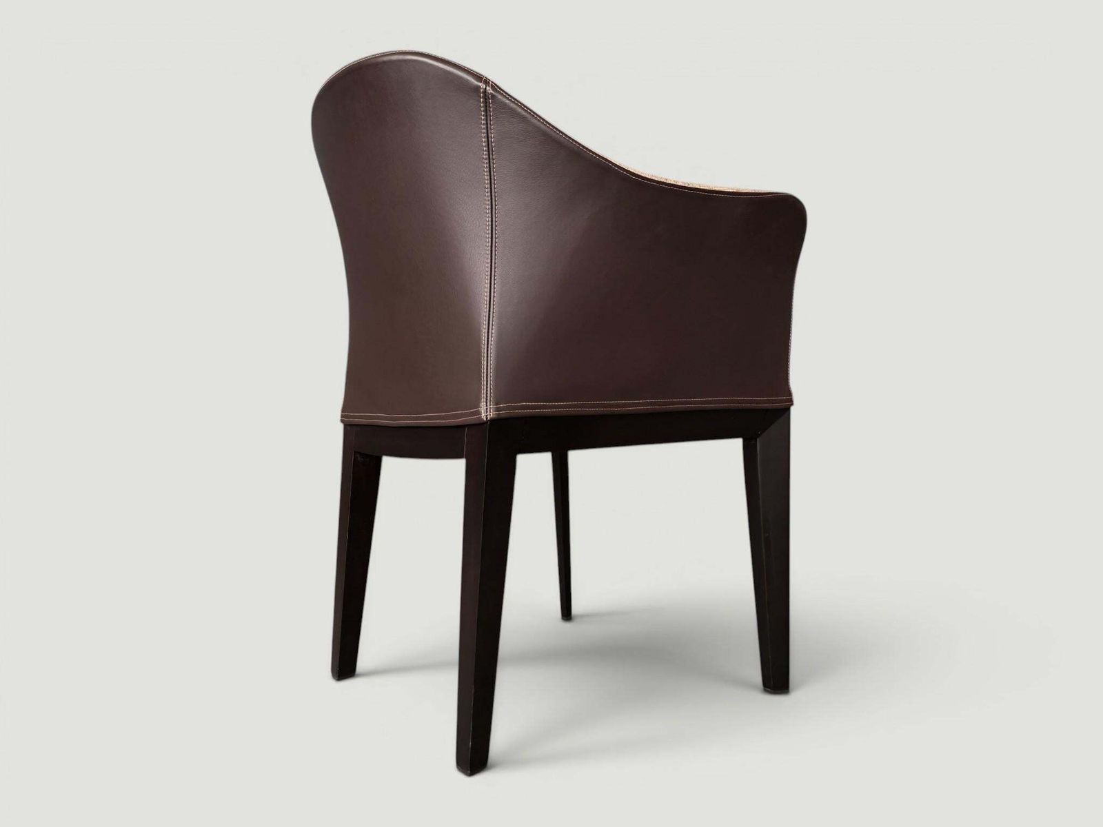 Furniture Set Of 4 Giorgetti “Normal” Armchair By Massimo Scolari, Leather & Fabric, Italy photo