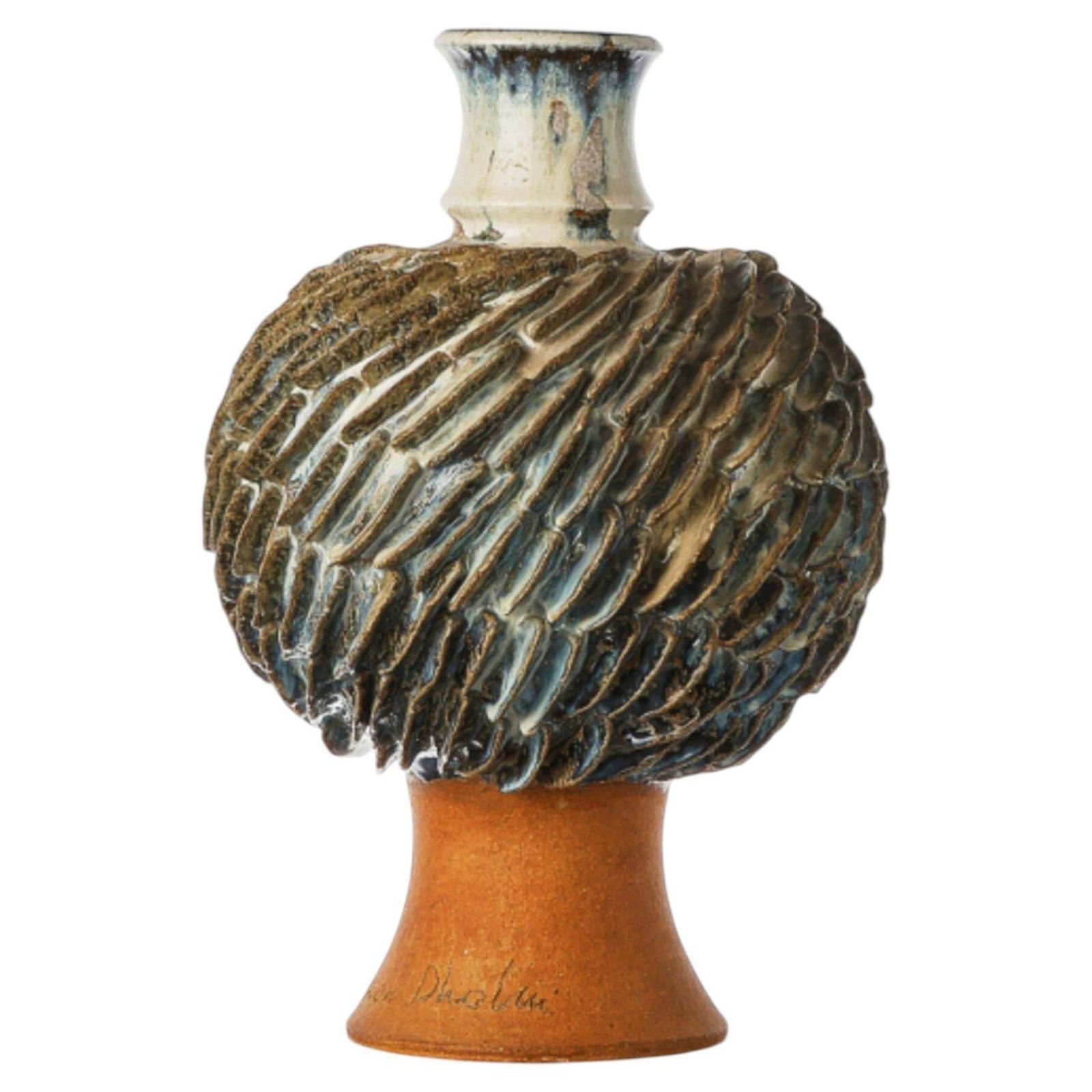 Scandinavian Modern Large Ceramic / Stoneware Vase By Josef Simon, Sweden 1960s.