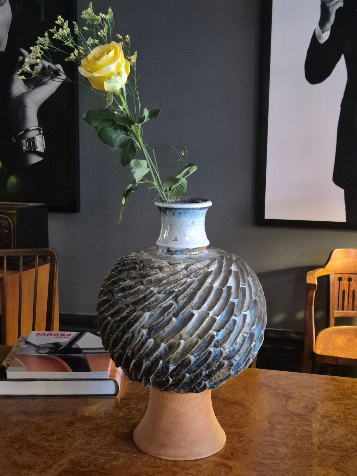 Scandinavian Modern Large Ceramic / Stoneware Vase By Josef Simon, Sweden 1960s. photo for sale
