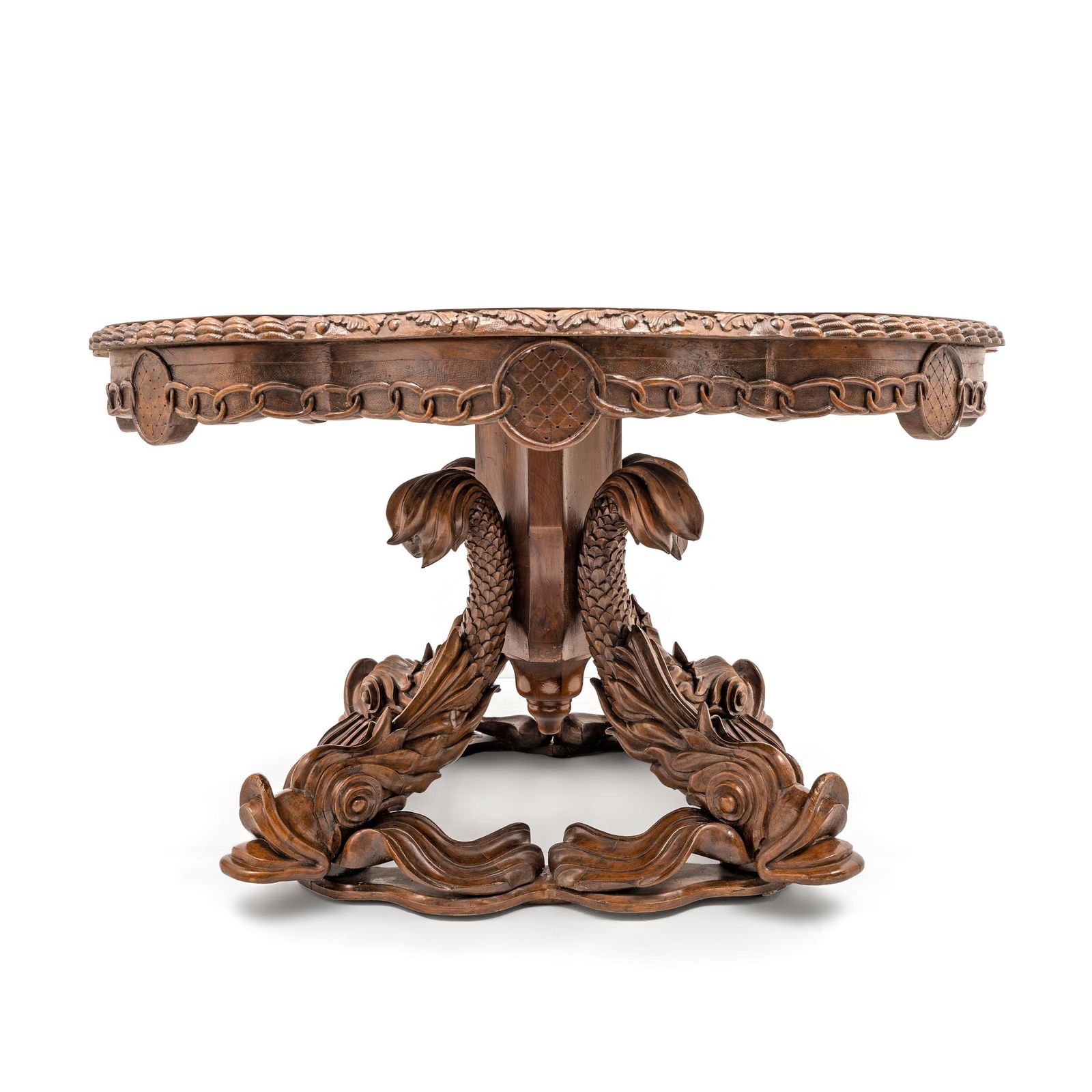 Attributed To Henry Eyles Victorian Walnut Center Table England Mid 19th Century photo for sale