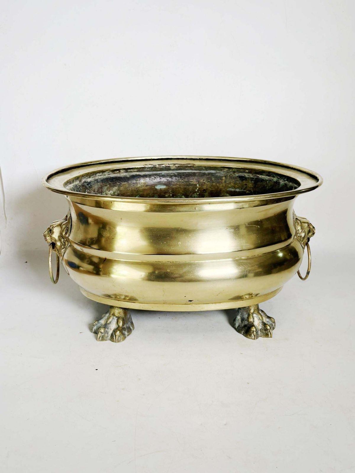 Champagne Cooler Plant Stand, Brass, France, 1950 photo Home Decor