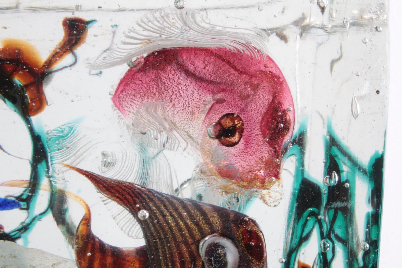 photo for sale Murano Glass Aquarium Sculpture By Alfredo Barbini, Italy, 1960s