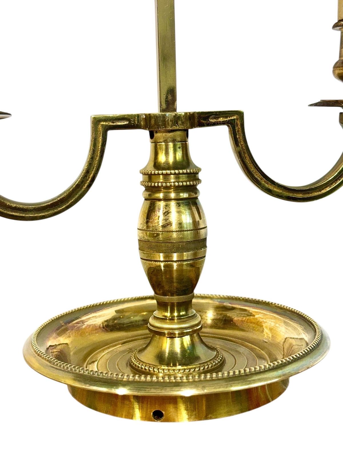 19th Century French Gilt Bronze Bouillotte Lamp With Tole Shade photo 1668.0