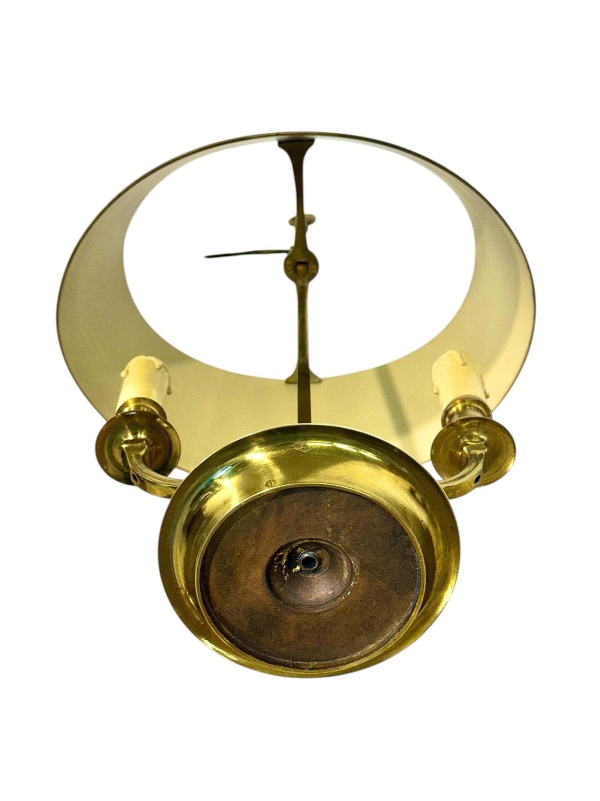 photo vinterior 19th Century French Gilt Bronze Bouillotte Lamp With Tole Shade