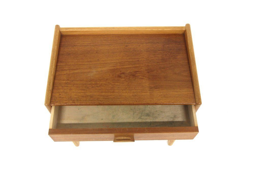 Table de chevet scandinave en teck, Suède, 1960 photo Mobilier