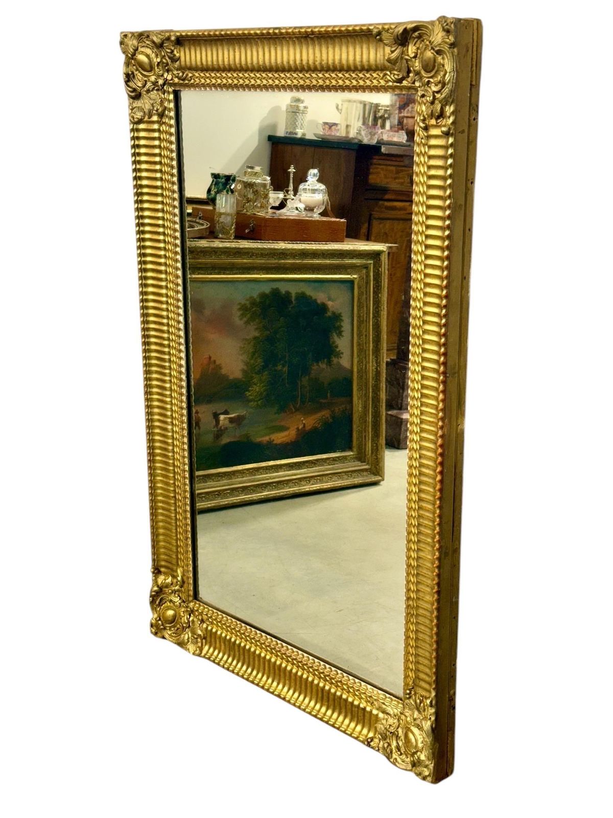 19th Century French Rectangular Giltwood Louis Philippe Mirror photo buy