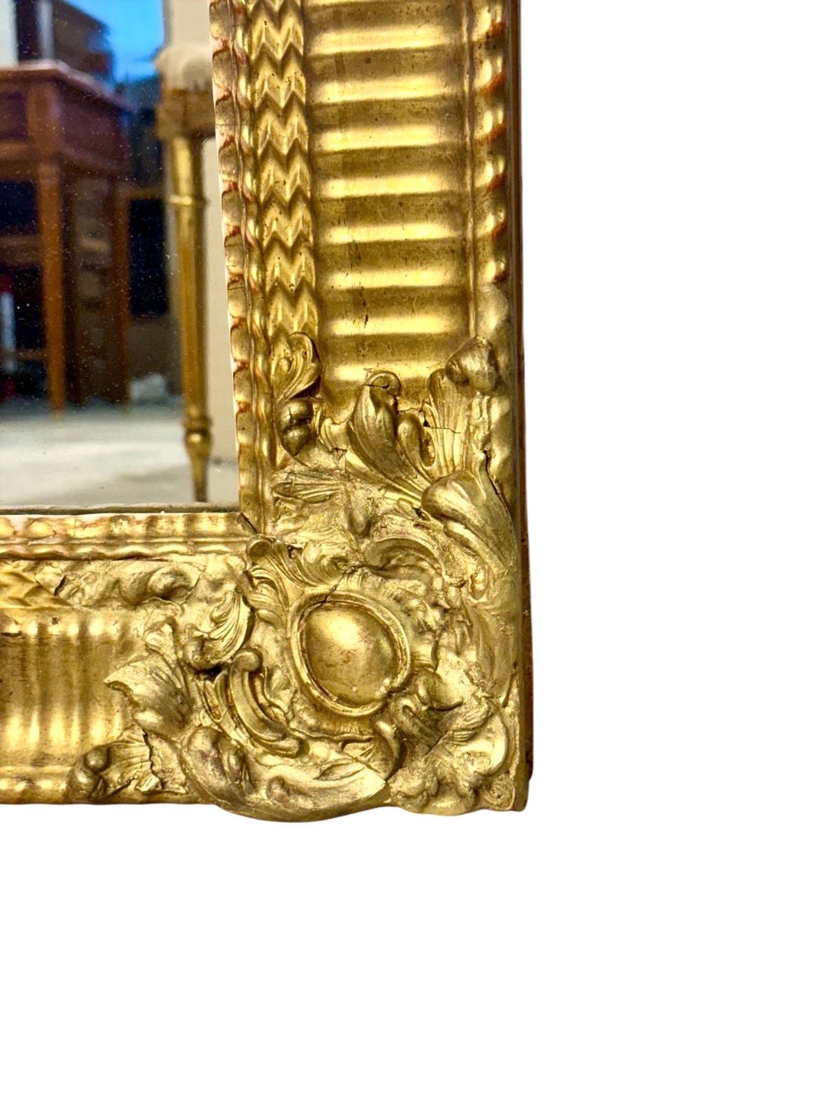 photo vinterior 19th Century French Rectangular Giltwood Louis Philippe Mirror