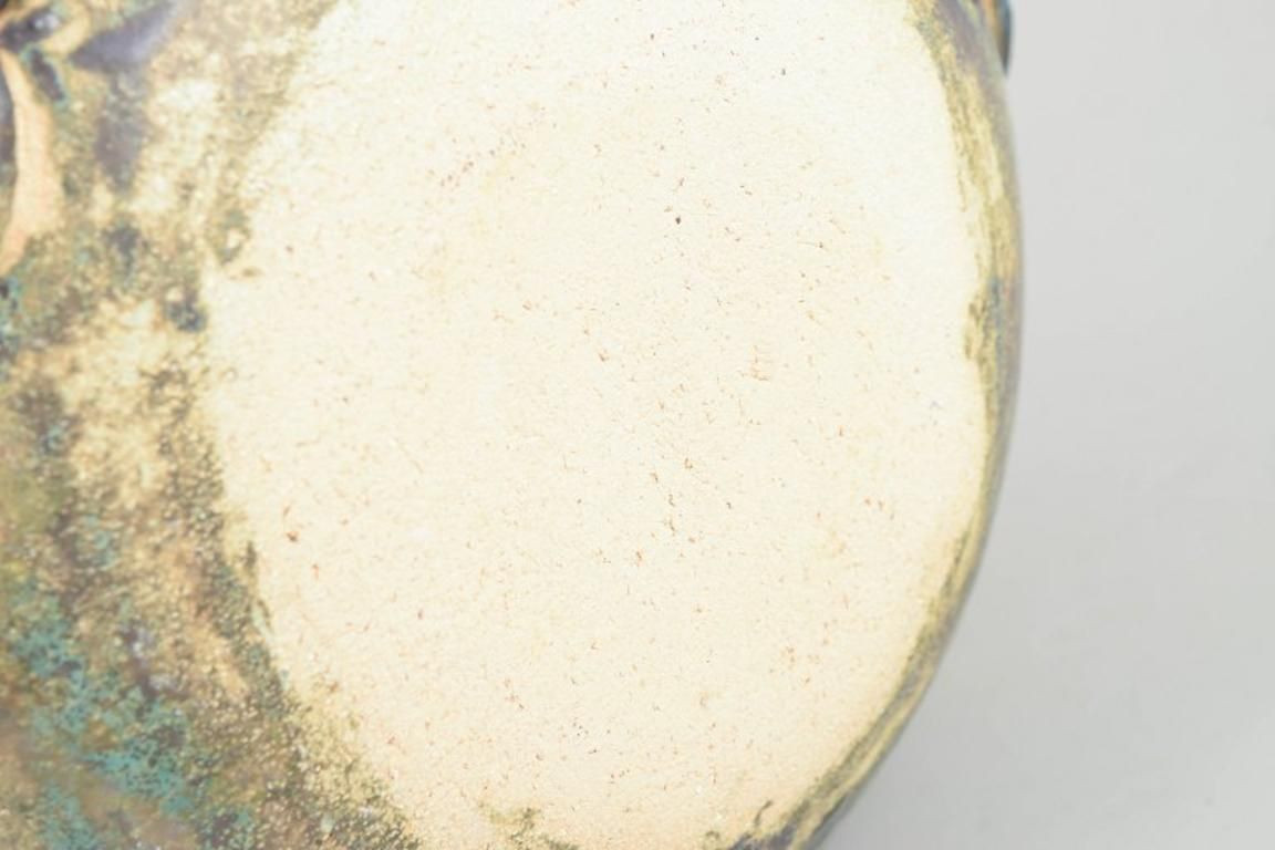 Christina Muff Contemporary Danish Artist. Stoneware Vessel With Turquoise Glaze photo 1852.0
