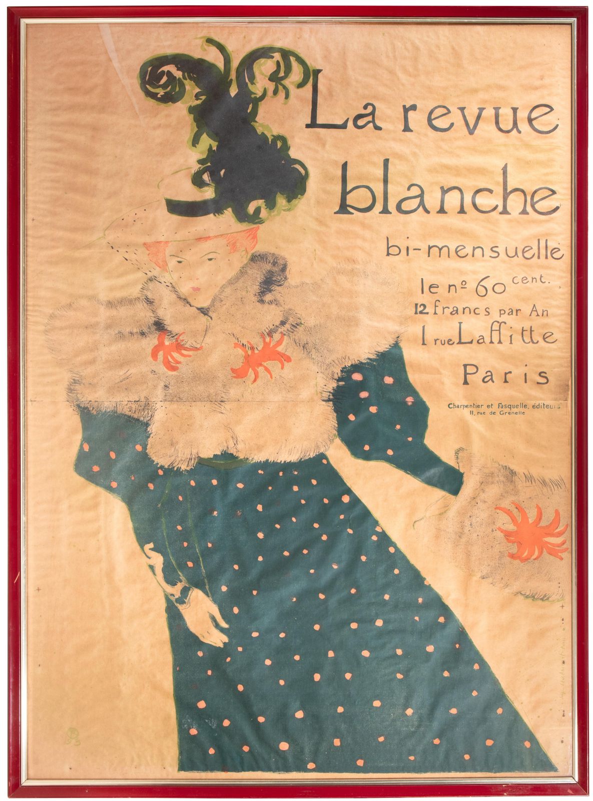 Henri De Toulouse Lautrecla Revue Blanche   Lithograph By Henri De Toulouse Lautrec   18951895