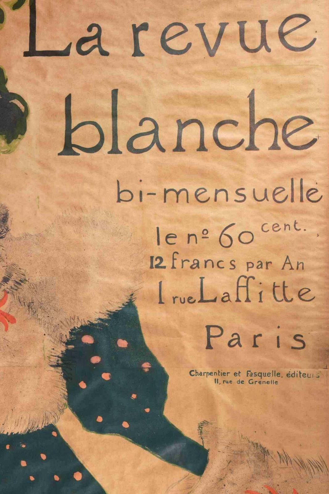 Henri De Toulouse Lautrecla Revue Blanche   Lithograph By Henri De Toulouse Lautrec   18951895 photo furniture