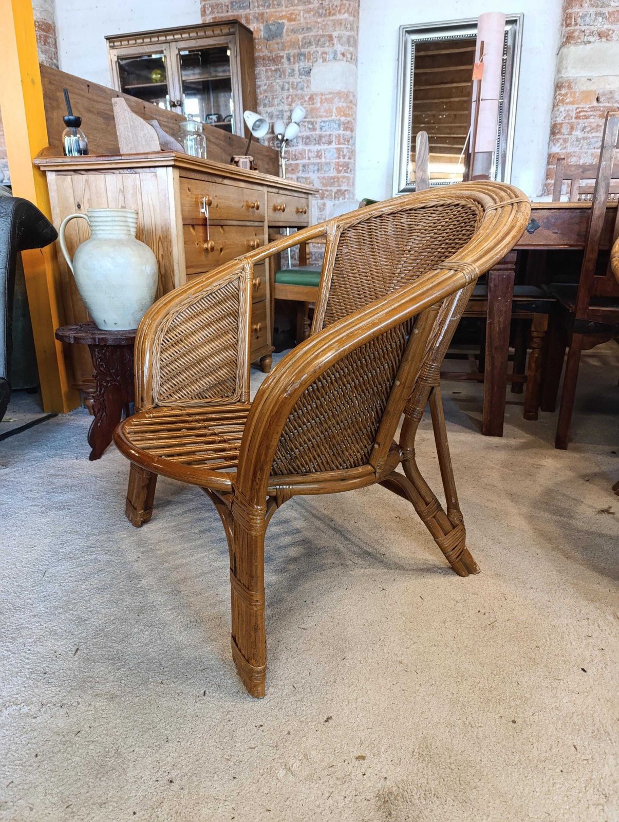 850.0 Vintage Bamboo & Rattan Conservatory Lounge Set photo