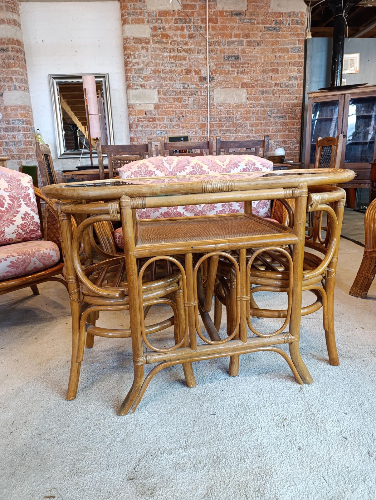 photo buy Vintage Bamboo & Rattan Conservatory Lounge Set