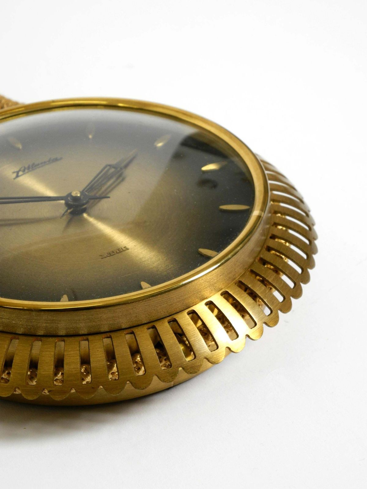 photo furniture Small Mechanical Original Mid Century Atlanta Wall Clock With 10 Day Movement