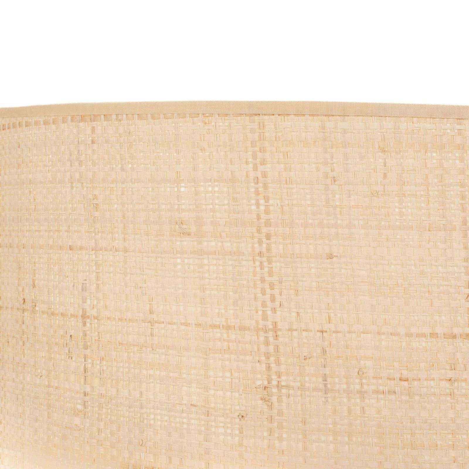 Mid Century Italian Glazed Ceramic Table Lamp With Beige Raffia Shade, 1960s photo 2187.0