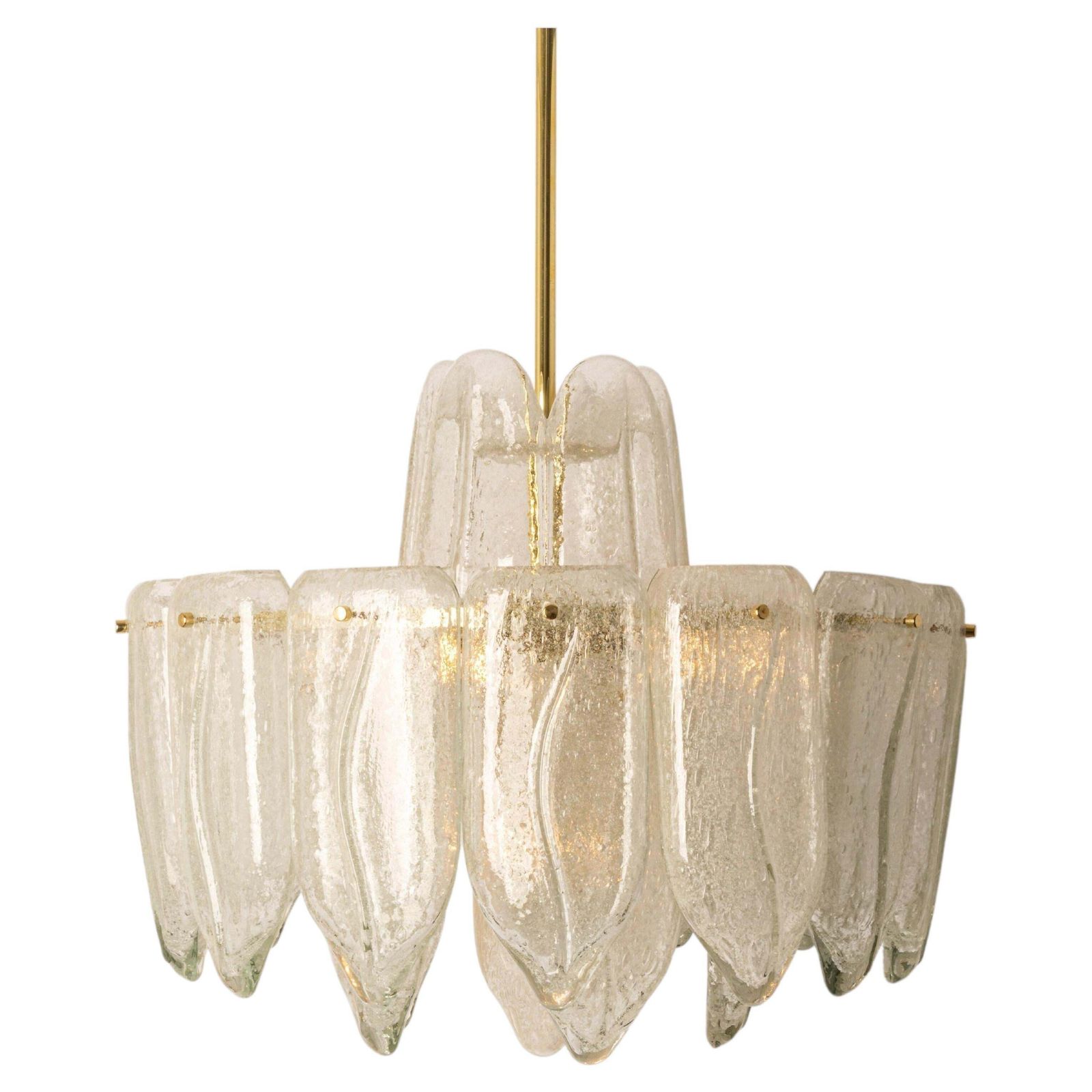 Stunning Murano Glass Chandelier By Doria, Germany, 1960s