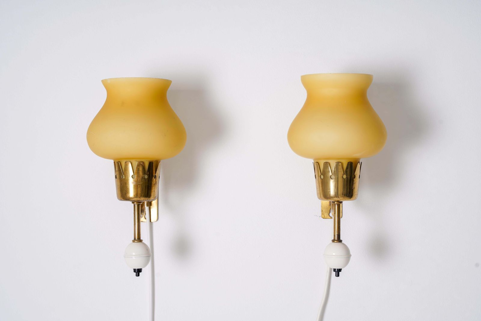 Wall Lamps By Erik Tidstrand For Nordiska Kompaniet (Nk), Sweden, 1950s photo Lighting