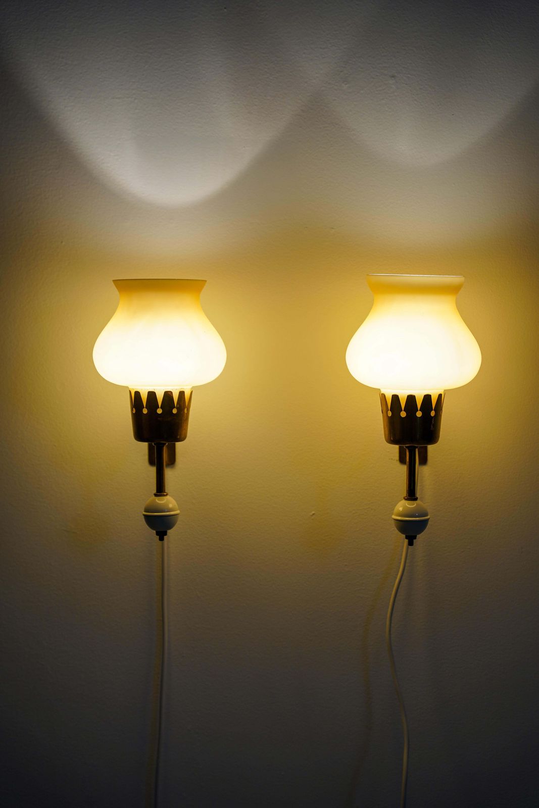 photo vintage Wall Lamps By Erik Tidstrand For Nordiska Kompaniet (Nk), Sweden, 1950s