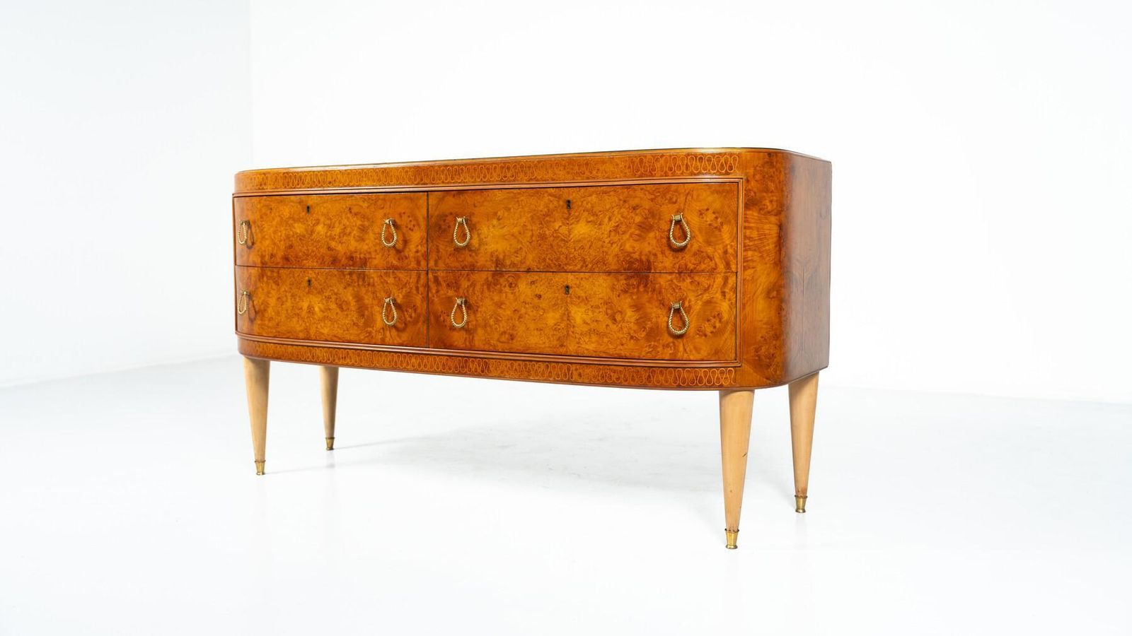 Mid Century Chest Of Drawers Attributed To Paolo Buffa, Italy, 1950s photo vintage