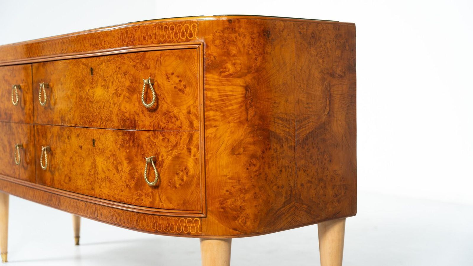 photo vinterior Mid Century Chest Of Drawers Attributed To Paolo Buffa, Italy, 1950s