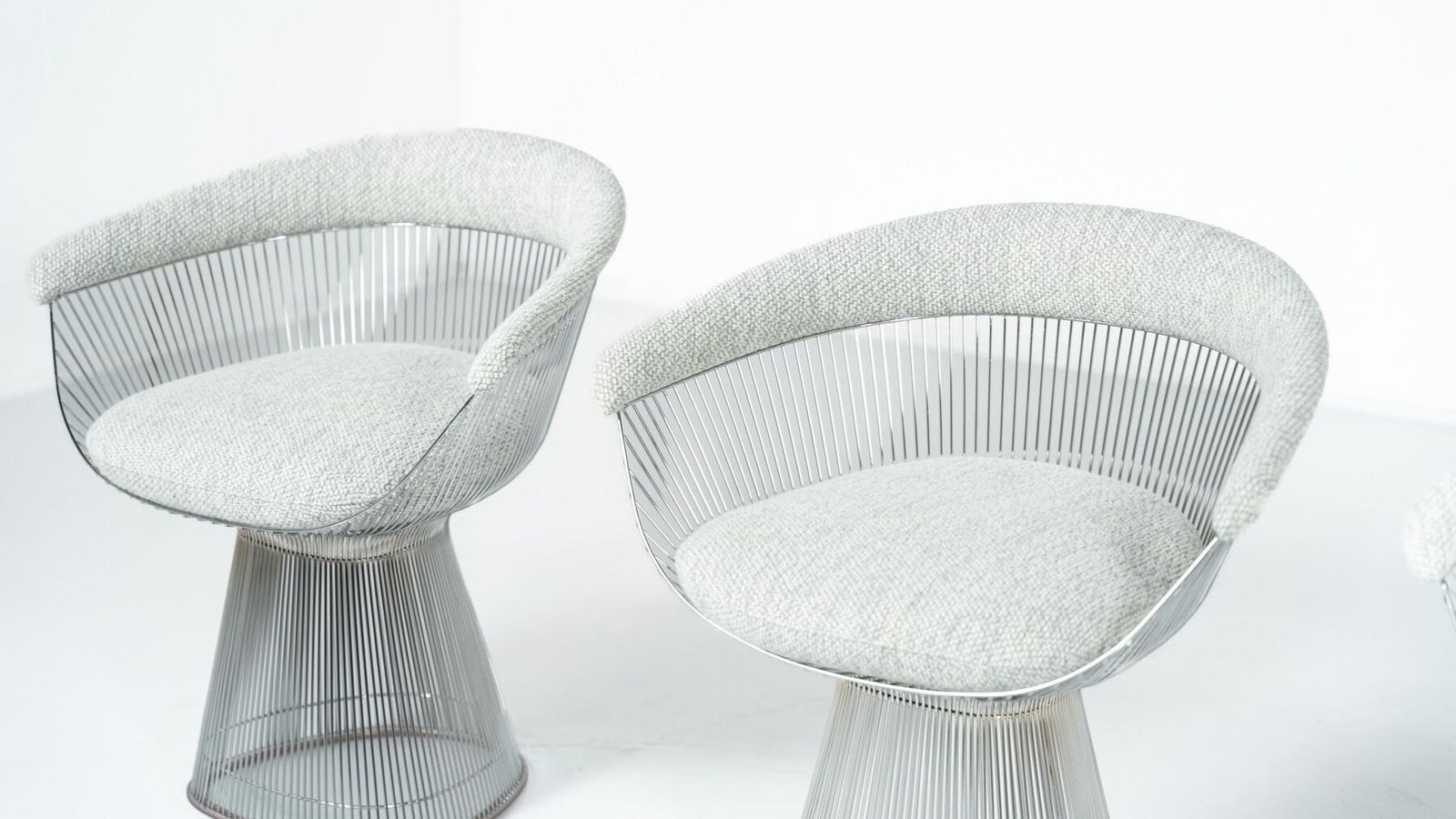 Set Of 4 Chairs Warren Platner For Knoll International, 1960s photo for sale