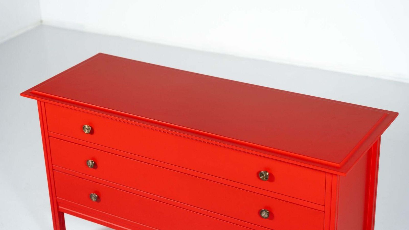 photo for sale Red Chest Of Drawers By Carlo De Carli, Italy, 1960s