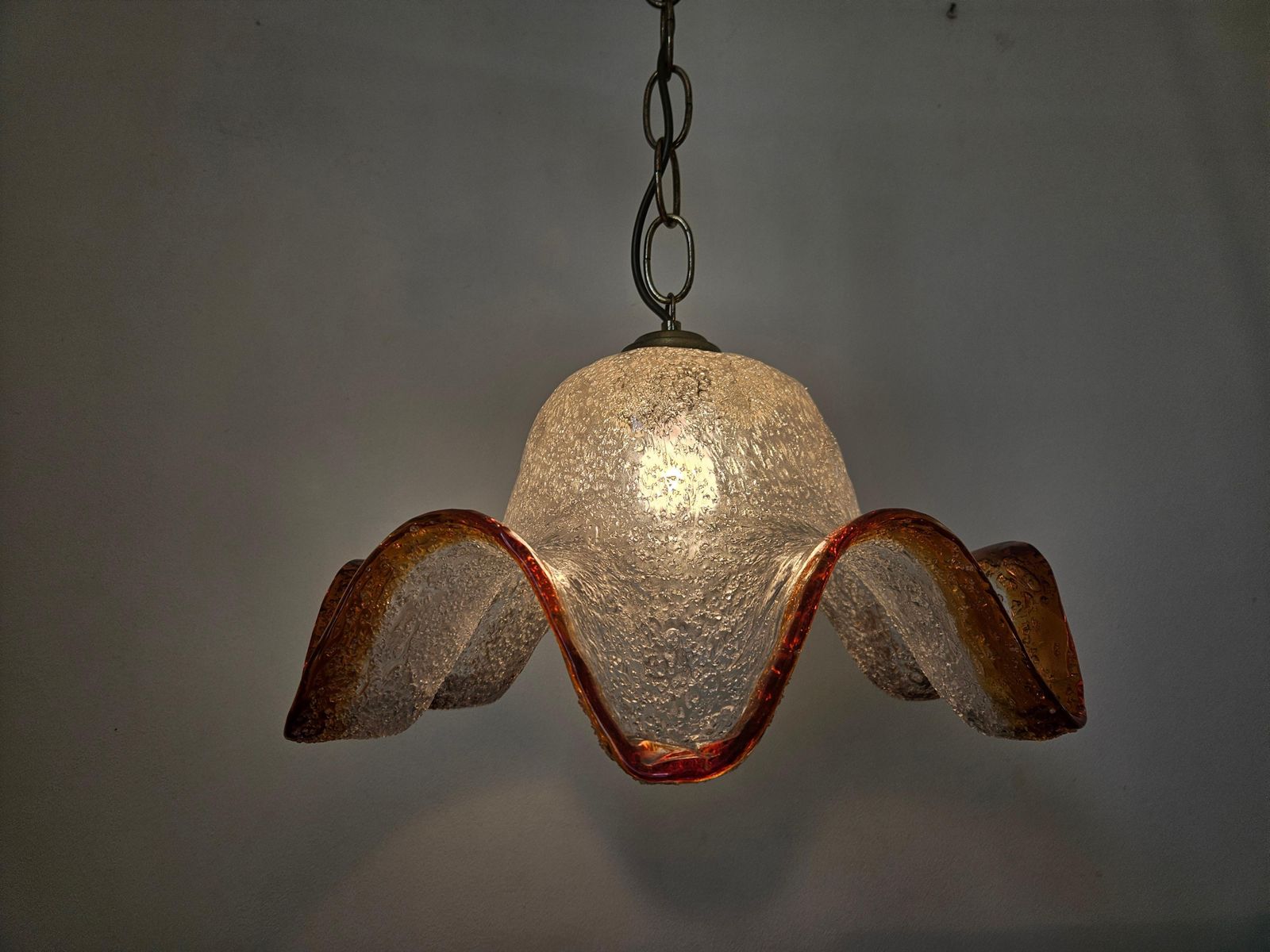 photo furniture Midcentury Rare Chandelier Mazzega, Murano Glass, Italy, 1970s