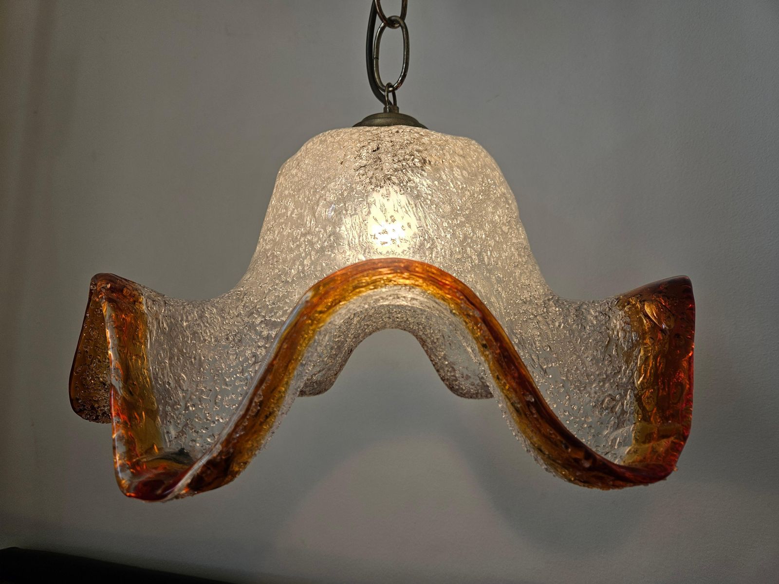 1156.0 Midcentury Rare Chandelier Mazzega, Murano Glass, Italy, 1970s photo