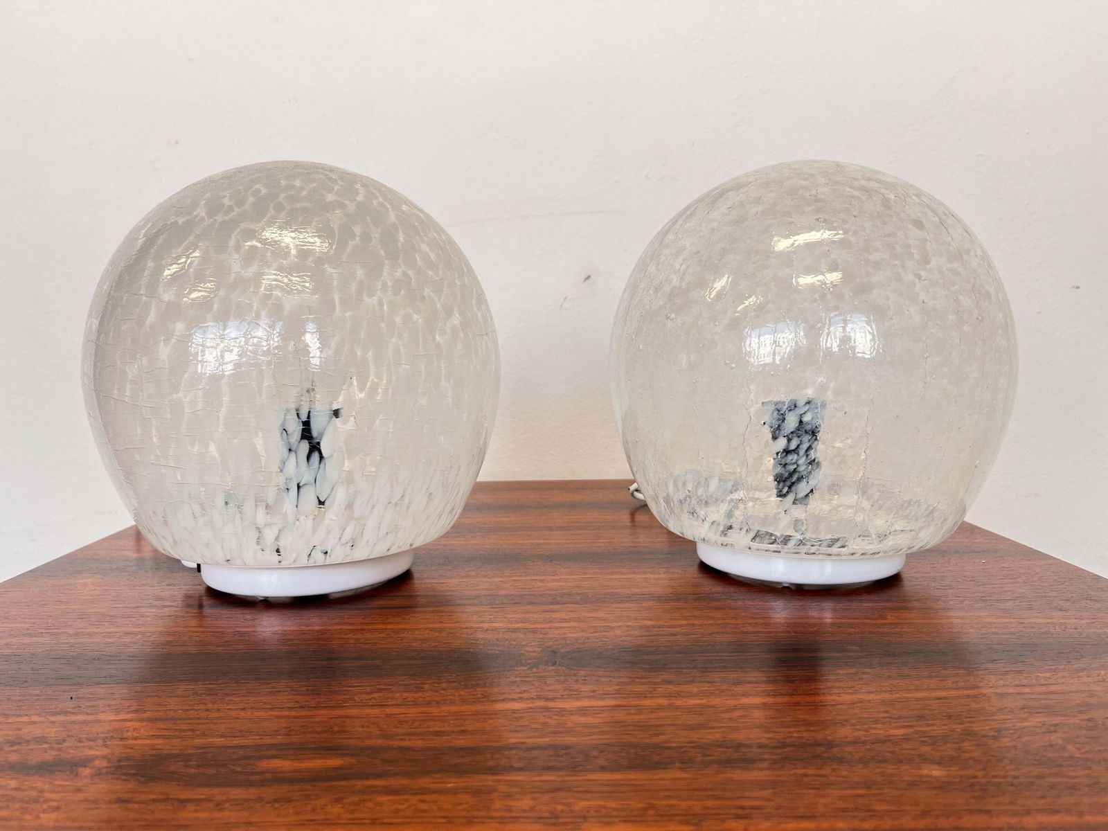 Pair Of Design Mid Century Artglass Table Lamps, 1980s   Czechoslovakia photo furniture