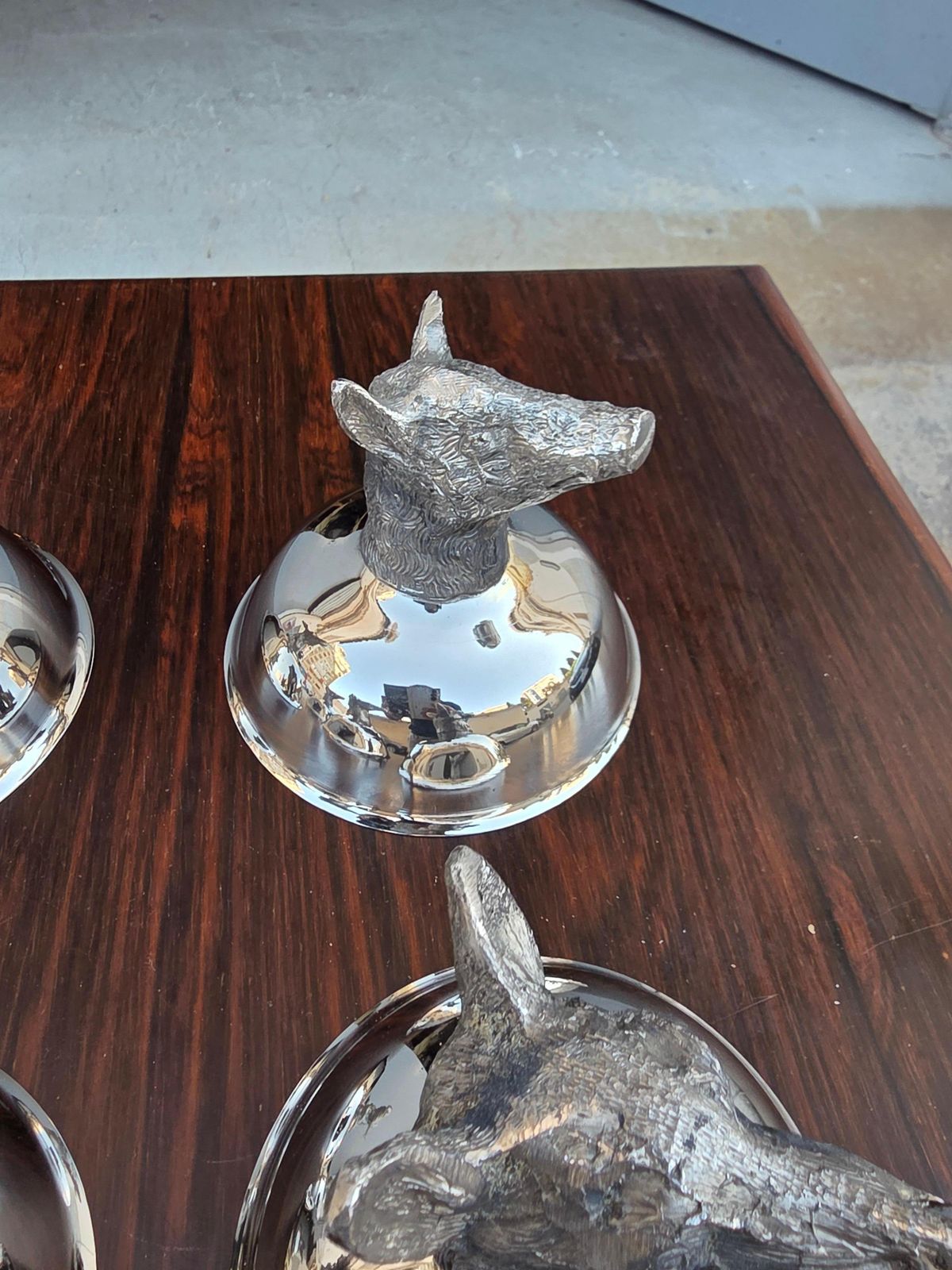 Set Of 6 Ice Cream Cups With Animals Mauro Manetti Florence 1970 Gucci Style photo Home Decor