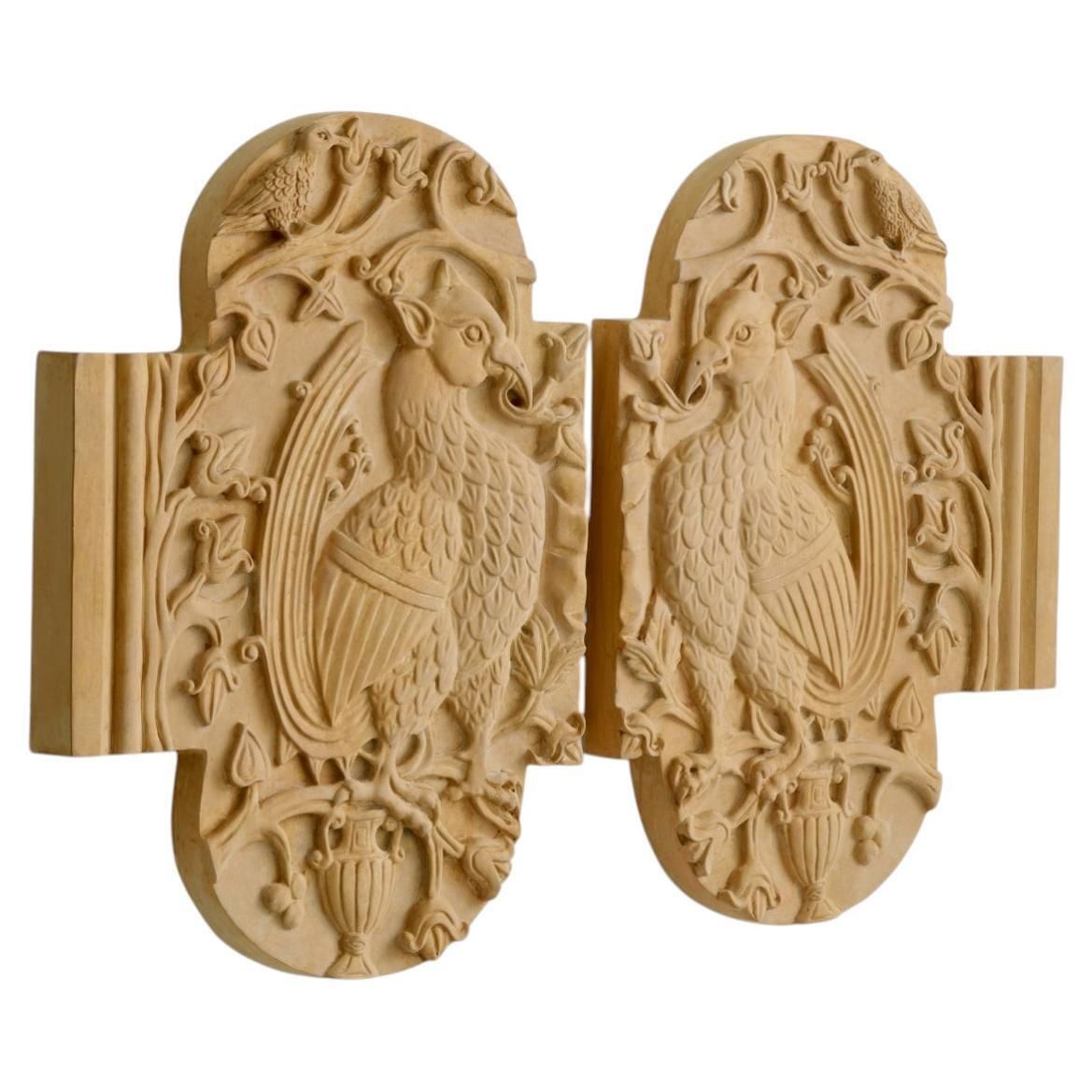 Wall Object Set Of Two In Sand Finish Inspired By Salerno Relief