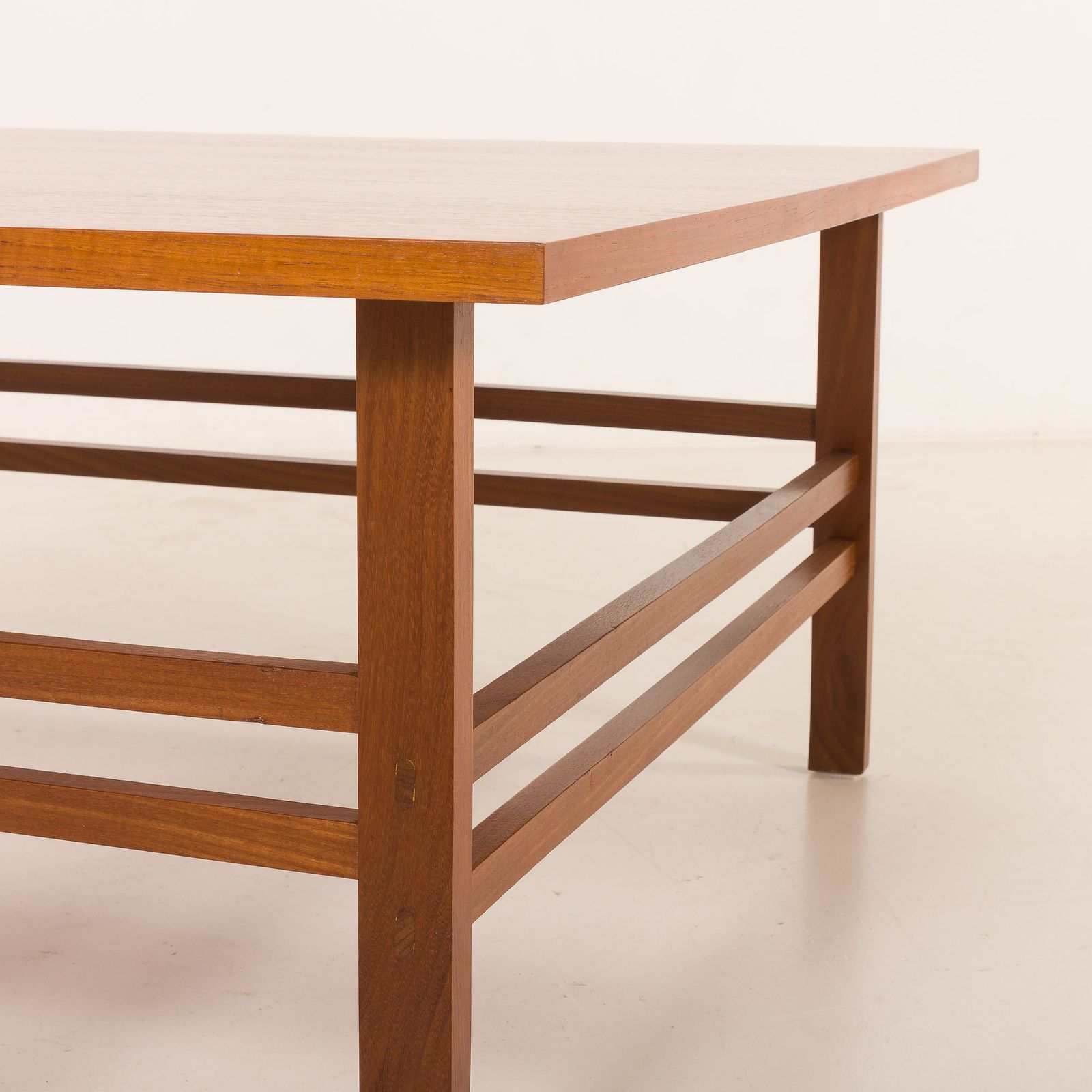 Scandinavian Mid Century Square Teak Coffee Table, Denmark 1970s photo 578.0